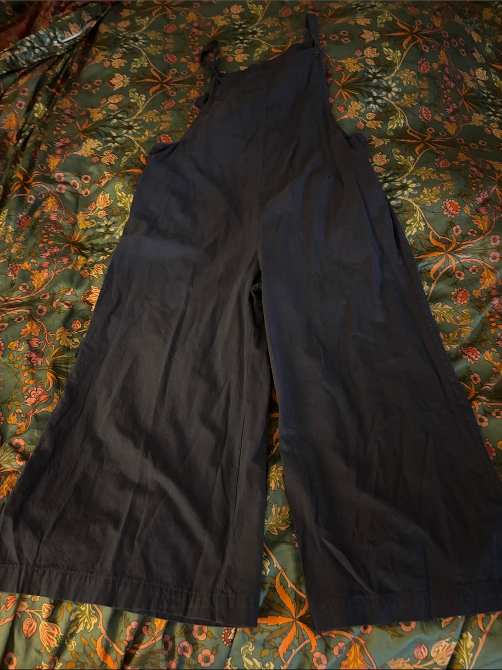 SHEIN Navy Wide Leg Jumpsuit